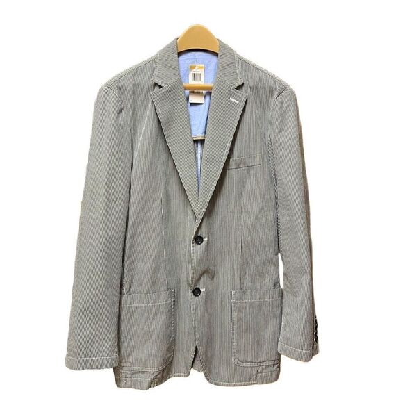 🌟NEW🌟Club Room Men Stripe Blazer Jacket - Picture 1 of 4